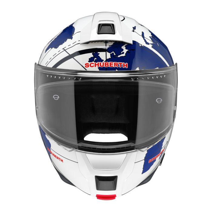 Casco Modulare Schuberth C5 Graphic Globe Blu