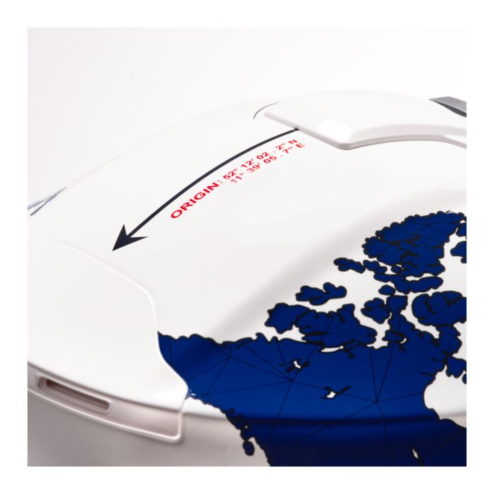 Casco Modulare Schuberth C5 Graphic Globe Blu