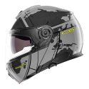 Casco Modulare Schuberth C5 Graphic Globe Grigio