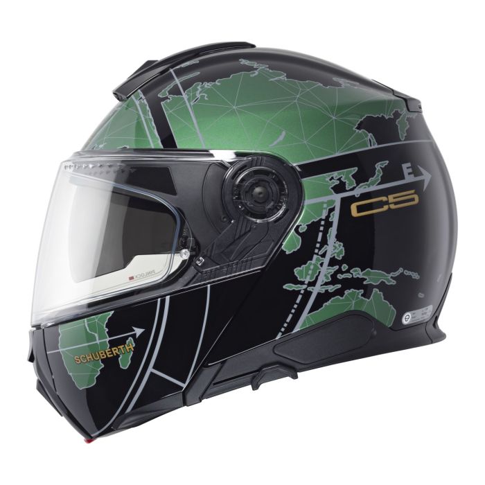 Casco Modulare Schuberth C5 Graphic Globe Verde