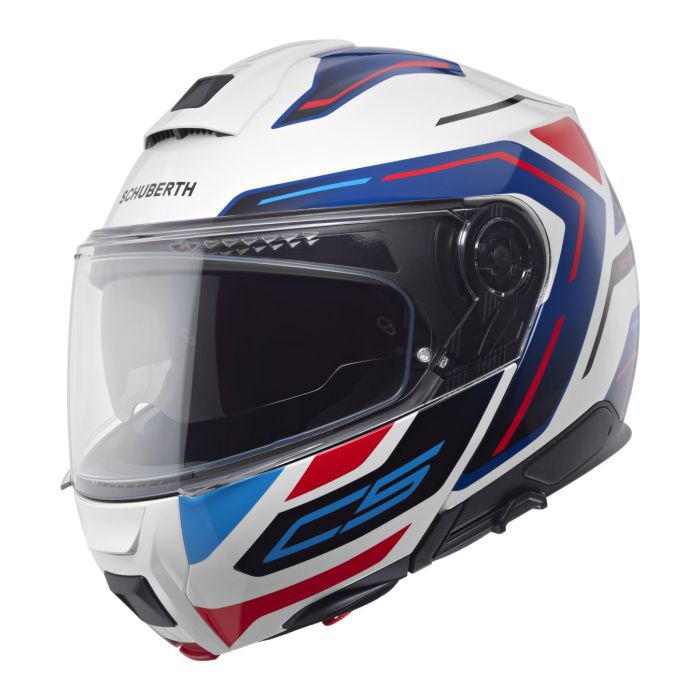 Casco Modulare Schuberth C5 Graphic Omega Bianco