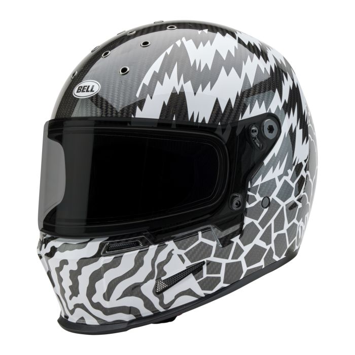 Casco Bell Eliminator Carbon 2026 Deathspray Nero Bianco