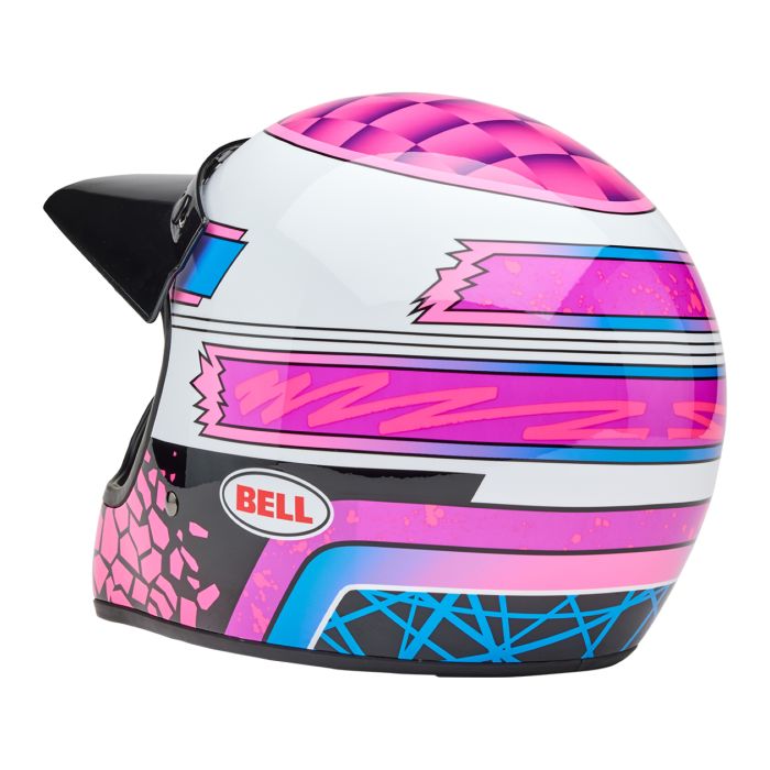 Casco Bell Moto-3 Deathspray Rosa Viola