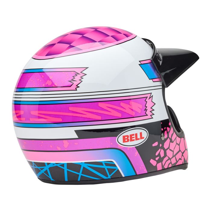 Casco Bell Moto-3 Deathspray Rosa Viola
