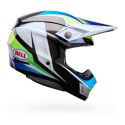 Casco Bell Moto-10 Spherical 2026 Grid Bianco Blu
