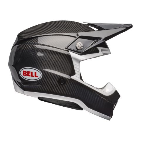 Casco Bell Moto-10 Spherical Nero Bianco Lucido