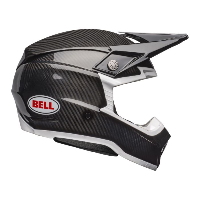 Casco Bell Moto-10 Spherical Nero Bianco Lucido