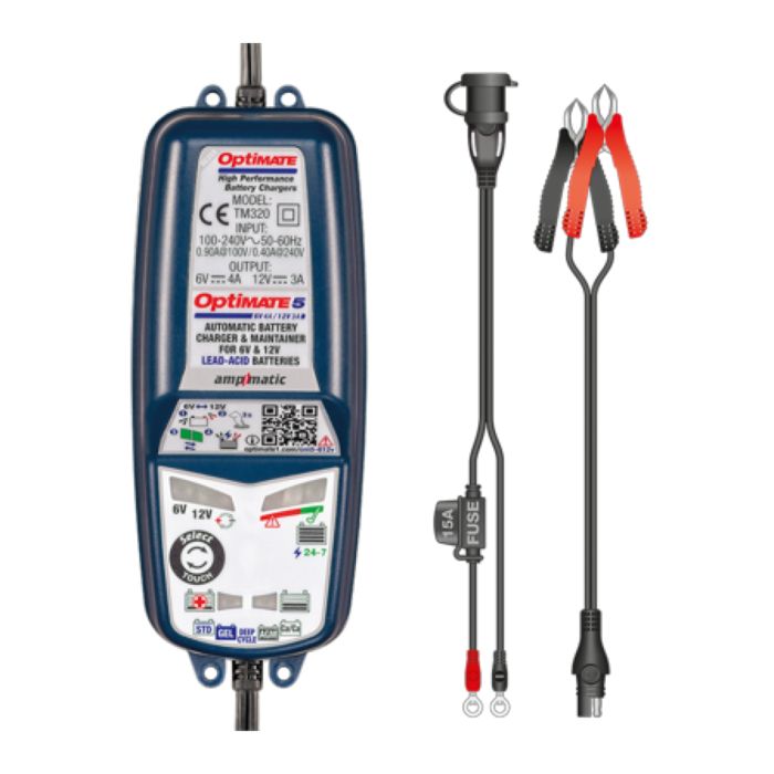 Caricabatterie Optimate 5 Ampmatic 6v-12v (rif.tecmate: Tm32