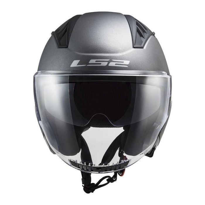 Casco Ls2 Of600 Copter II 06 Con Sunvisor Matt Titanium