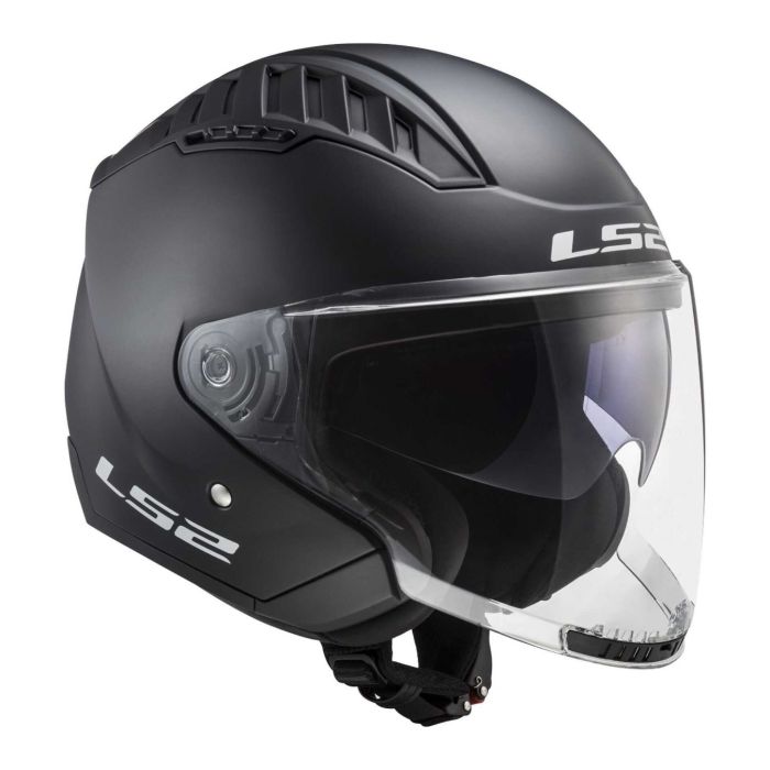 Casco Ls2 Of600 Copter II 06 Con Sunvisor Matt Black