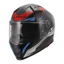 Casco Ls2 Ff811 Vector II C Savage 06 White Blue Red