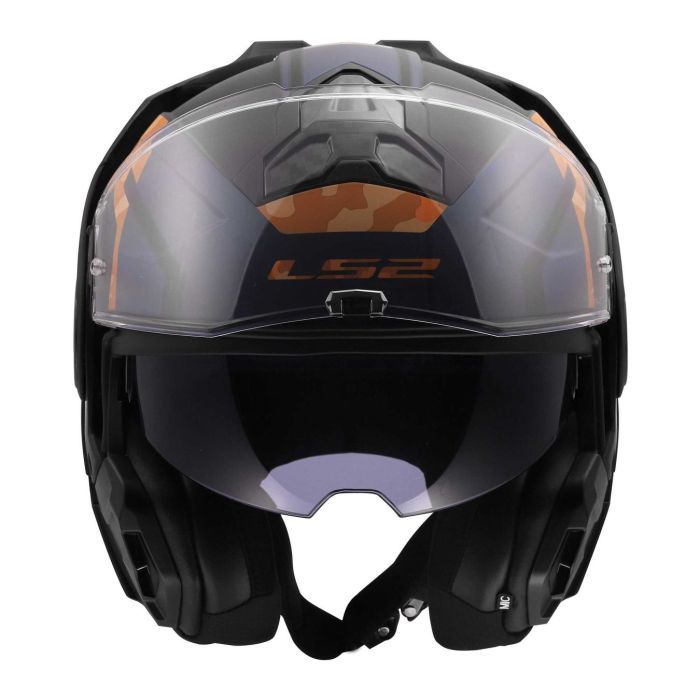 Casco Modulare Ls2 Ff910 Advant II Glide Black Orange