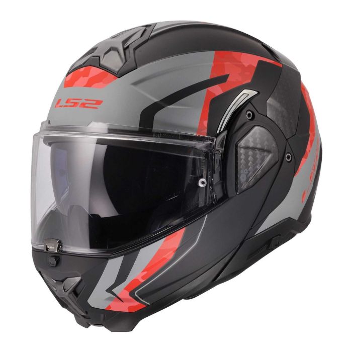 Casco Modulare Ls2 Ff910 Advant II Glide Black Grey Red
