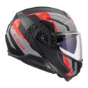 Casco Modulare Ls2 Ff910 Advant II Glide Black Grey Red