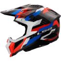 Casco Cross Ls2 Mx703 X-force Phantom 06 White Blue Red