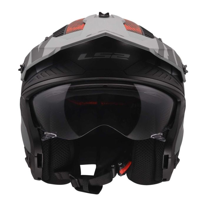 Casco Jet Ls2 Of606 Drifter Gas 06 Grey Red