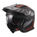 Casco Jet Ls2 Of606 Drifter Gas 06 Grey Red