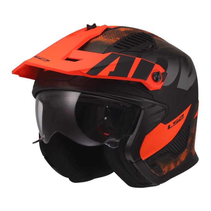 Casco Jet Ls2 Of606 Drifter Gas 06 Grey Orange