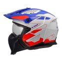 Casco Jet Ls2 Of606 Drifter Trek 06 White Blue Red