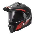 Casco Adventure Ls2 Mx701 Explorer Hexa 06 Black Red Grey