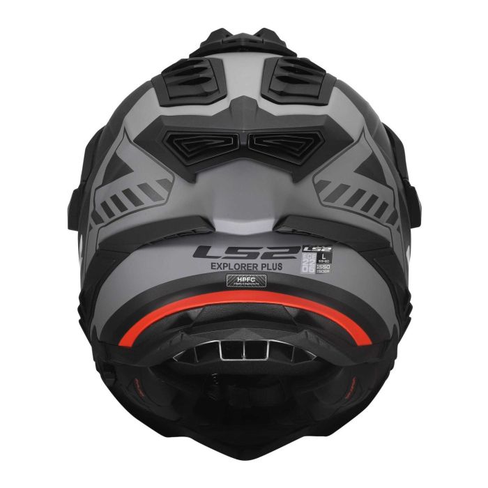 Casco Adventure Ls2 Mx701 Explorer Hexa 06 Black Red Grey