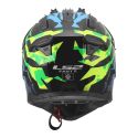 Casco Cross Ls2 Mx708 Fast II Grotesk 06 Blue Pink Green