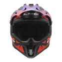 Casco Cross Ls2 Mx708 Fast II Grotesk 06 Purple Orange