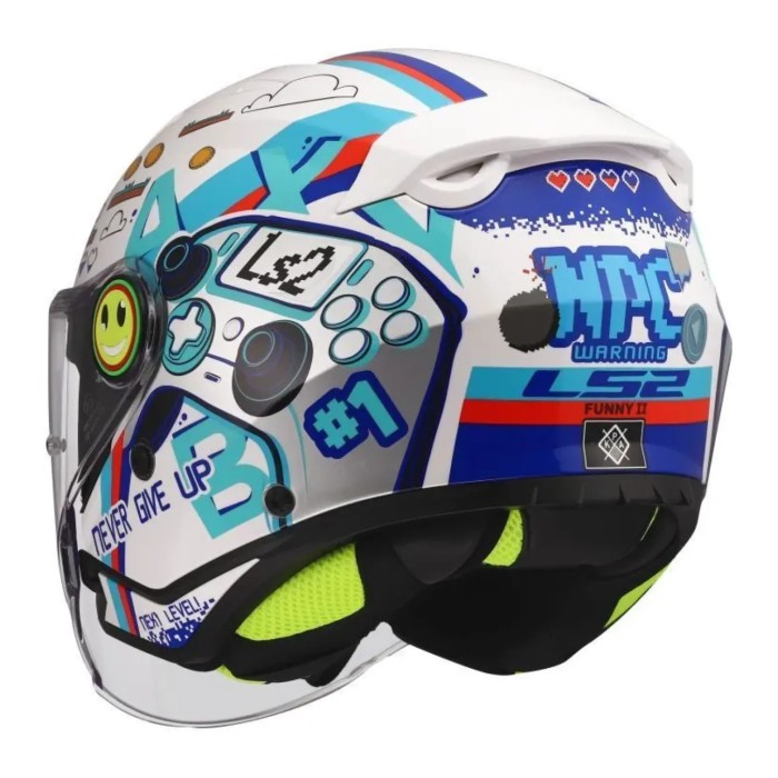 Casco Jet Ls2 Of622 Funny II Next Level White