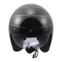 Casco Jet Ls2 Of601 Bob II Cosmic 06 Black Grey