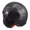 Casco Jet Ls2 Of599 Spitfire II Willy 06 Black Grey