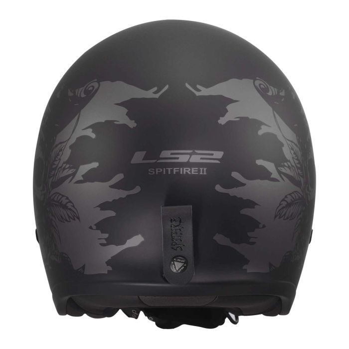 Casco Jet Ls2 Of599 Spitfire II Willy 06 Black Grey