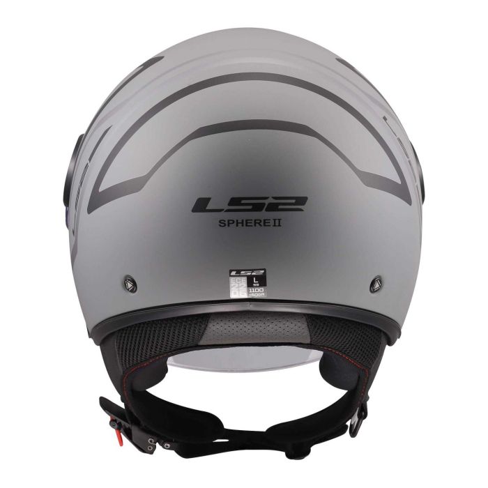 Casco Jet Ls2 Of558 Sphere Lux II Minim 06 Black Grey