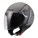Casco Jet Ls2 Of558 Sphere Lux II Minim 06 Black Grey