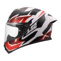 Casco Integrale Ls2 Ff820 Rapid III Xtrem White Black Red