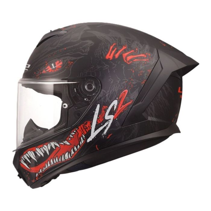 Casco Integrale Ls2 Ff820 Rapid III Kaiju II Black Red White