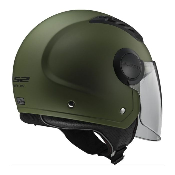 Casco Demi-jet Ls2 Of562 Airflow Matt Military Green
