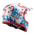 Casco Cross Bambino Ls2 Mx437 Fast Evo Mini Funky Red White