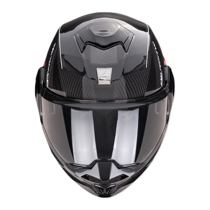 Casco Ribaltabile Scorpion Exo-tech Evo Carbon Cad Nero Rosso