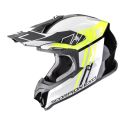 Casco Motocross Scorpion Vx-16 Evo Air Lignes Nero Neon Giallo