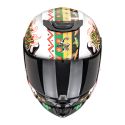 Casco Bambino Scorpion Exo-jnr Air Yucatan Bianco Arancio Nero