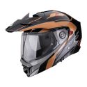 Casco Modulare Scorpion Adx-2 Kamps Nero Rame