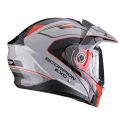 Casco Modulare Scorpion Adx-2 Kamps Grigio Rosso