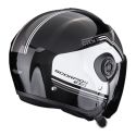 Casco Jet Scorpion Exo-city II Vita Metallo Nero Bianco