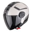 Casco Jet Scorpion Exo-city II Cosmos Crema Nero