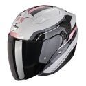 Casco Jet Scorpion Exo-230 Hipe Grigio Rosa