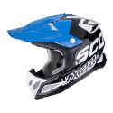 Casco Cross Scorpion Vx-22 Air Updown Nero Bianco Blu