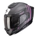 Casco Integrale Scorpion Exo-1500 Carbon Air Zity Nero Opaco Rosa