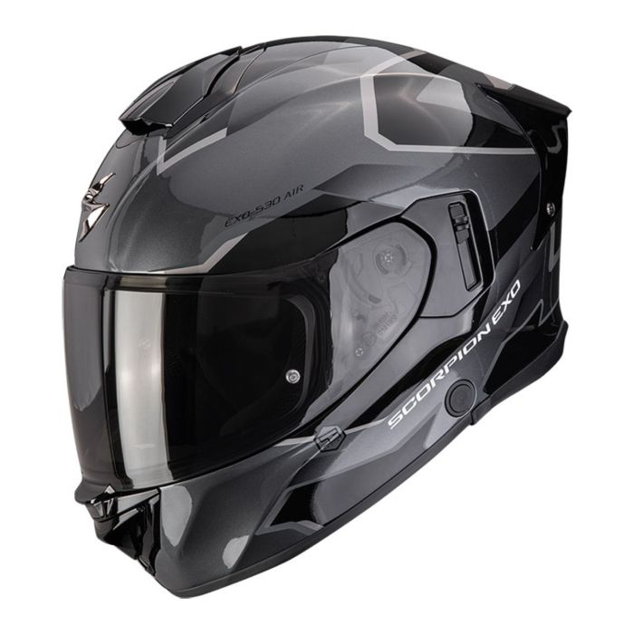 Casco Integrale Scorpion Exo-530 Air Clip Argento Nero