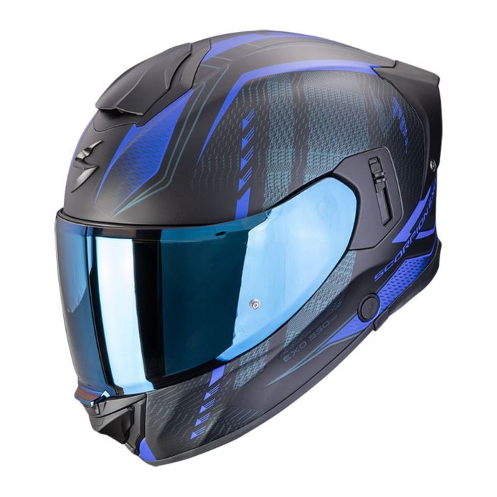 Casco Integrale Scorpion Exo-530 Air Theras Nero Opaco Blu