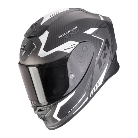 Casco Integrale Scorpion Exo-r1 Evo Carbon Air Propel Nero Matt Argento
